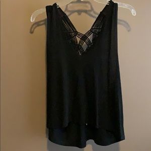 Free People intricate open back tank top